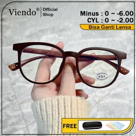 Viendo Kacamata Photocromic Minus Anti Radiasi Blueray Wanita Pria Cowok Frame Bluecromic