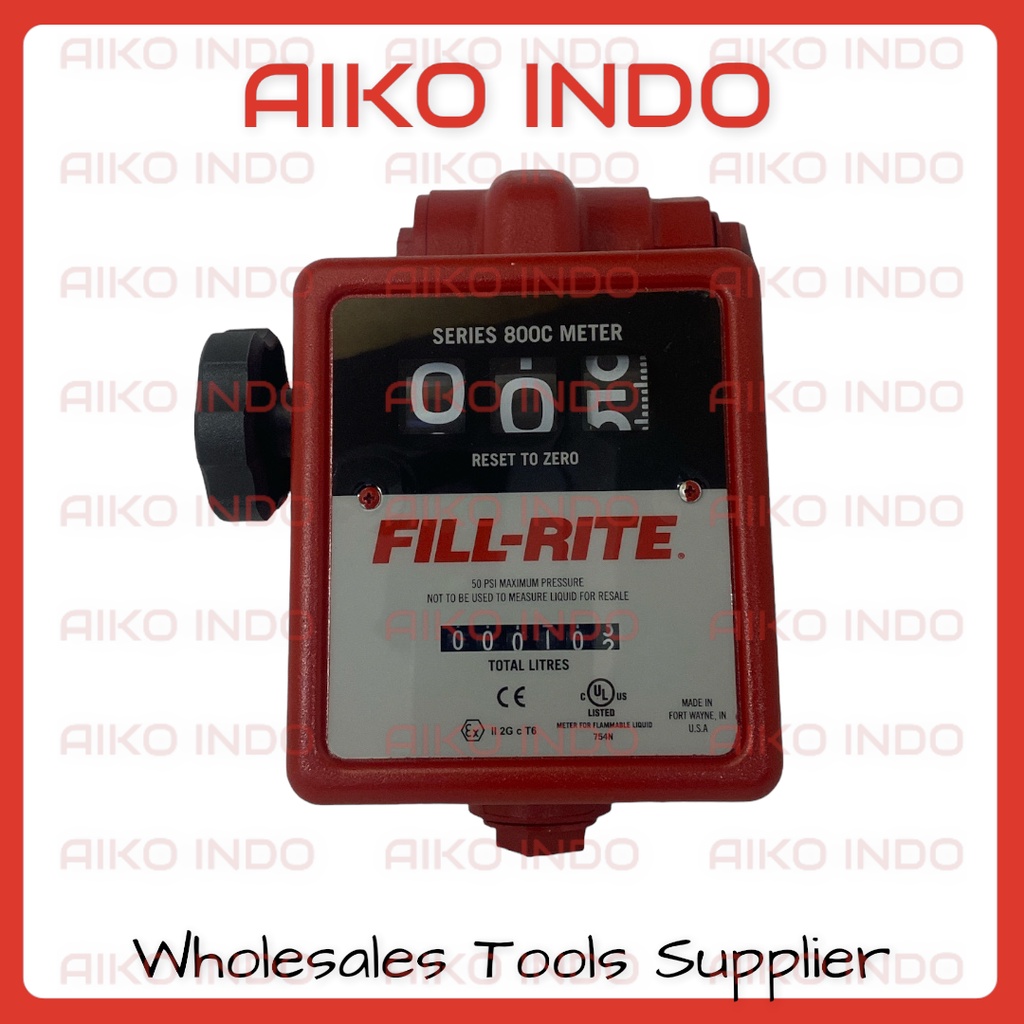 Jual FILL RITE Flow Meter 3 digit series 800 1 inch | Shopee Indonesia