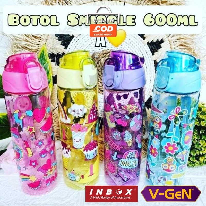 Jual Botol Minum Smiggle Colorful Karakter 650ml Shopee Indonesia 1679