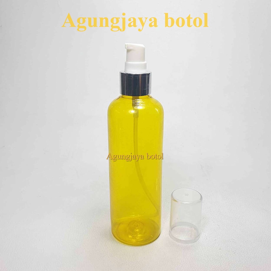 Jual Botol Plastik 250 Ml Br Kuning Tutup Pump Treatment / Botol Pet ...
