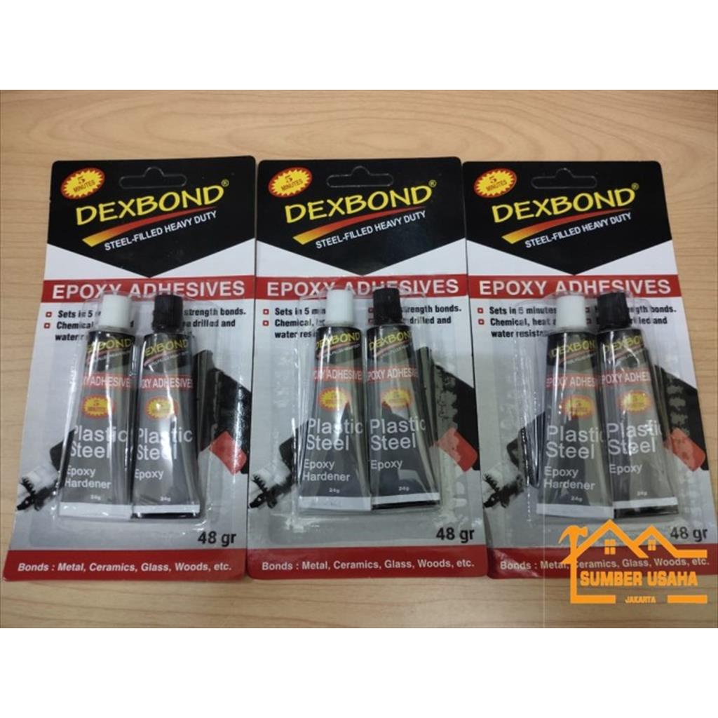 Jual Lem Dexbond Plastic Steel Epoxy Lem Besi Menit Gram By Dextone Bj Shopee Indonesia