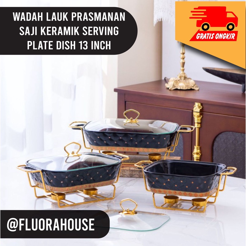 Jual Wadah Lauk Prasmanan Saji Keramik Serving Plate Dish Inch