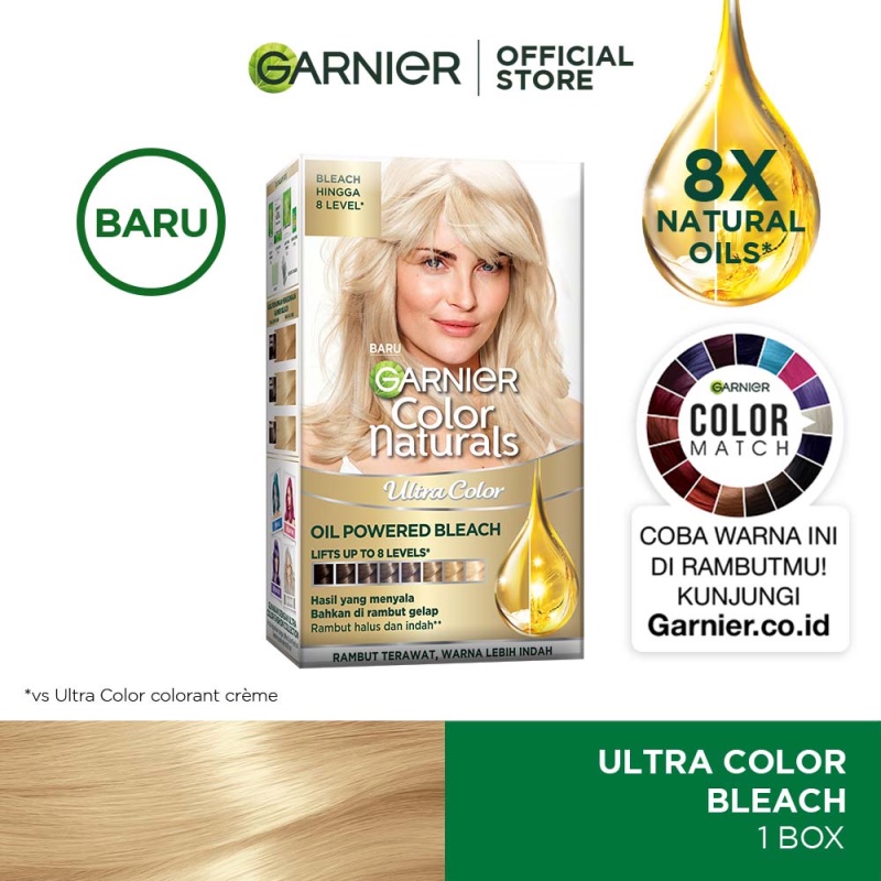 Jual Garnier Color Natural Bleach (Mengangkat Warna Hingga 8 Level