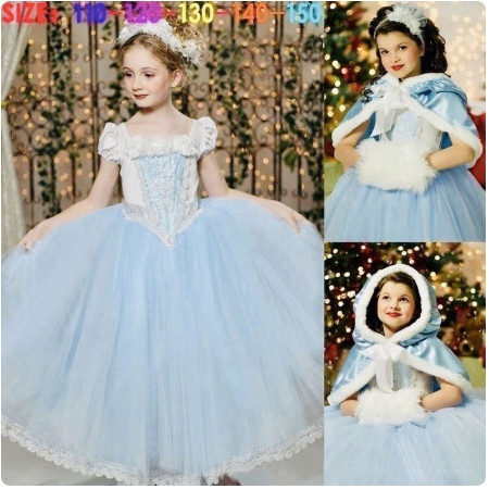Jual Baju kostum gaun dress princess cinderella hadiah ulang tahun