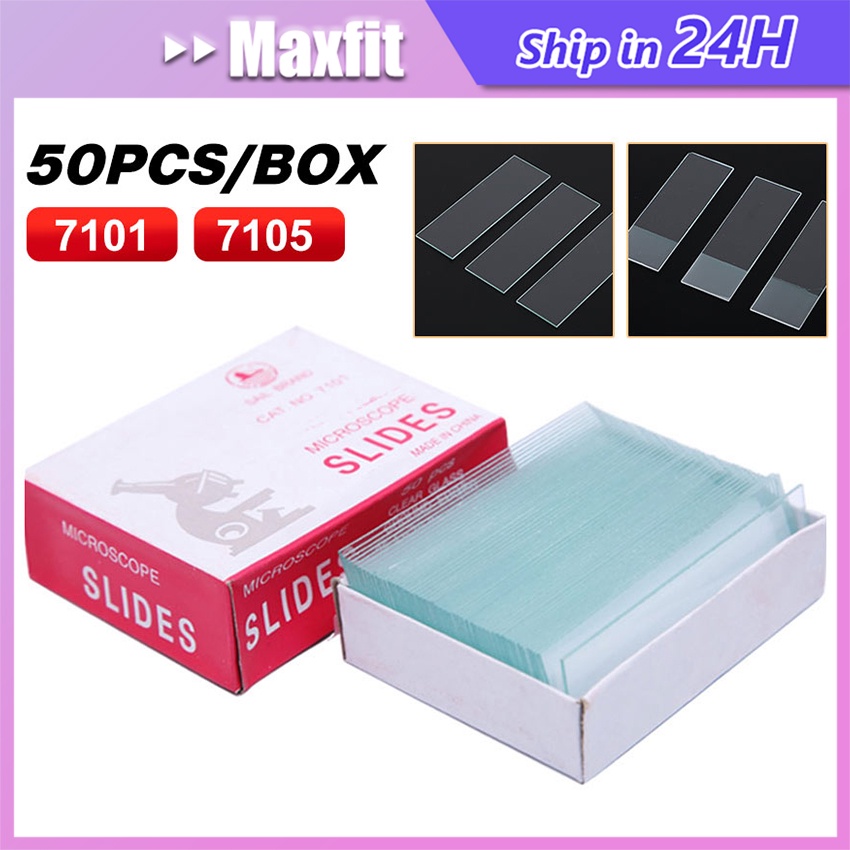 Jual 50ppcsbox Object Glass Kaca Preparat Objek Glas Kaca Mikroskop Microscope Slide 7101 5496