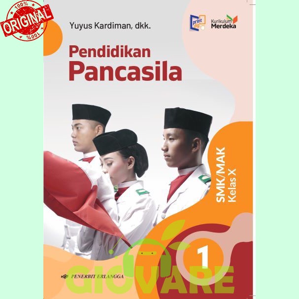 Jual BUKU PENDIDIKAN PANCASILA KELAS 10 ERLANGGA KURIKULUM MERDEKA ...