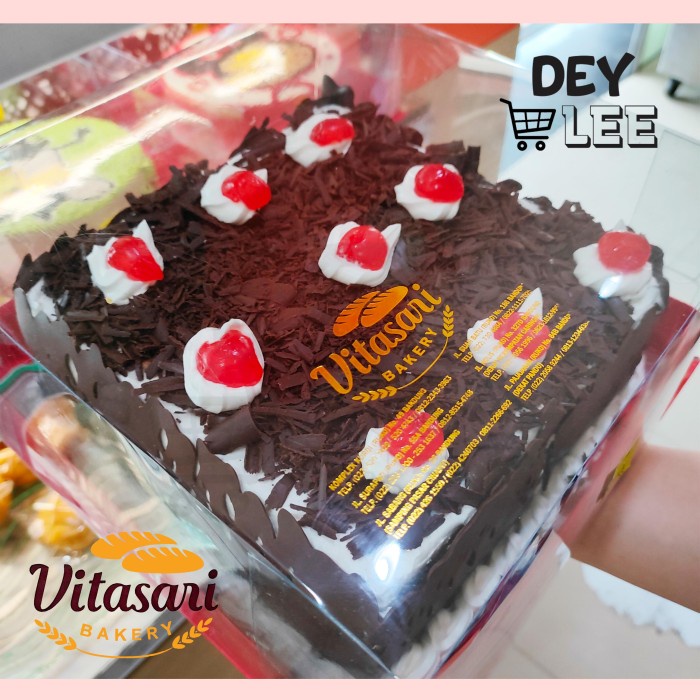 Jual VITASARI Black Forest Birthday Cake Kotak Persegi Kue Ulang Tahun