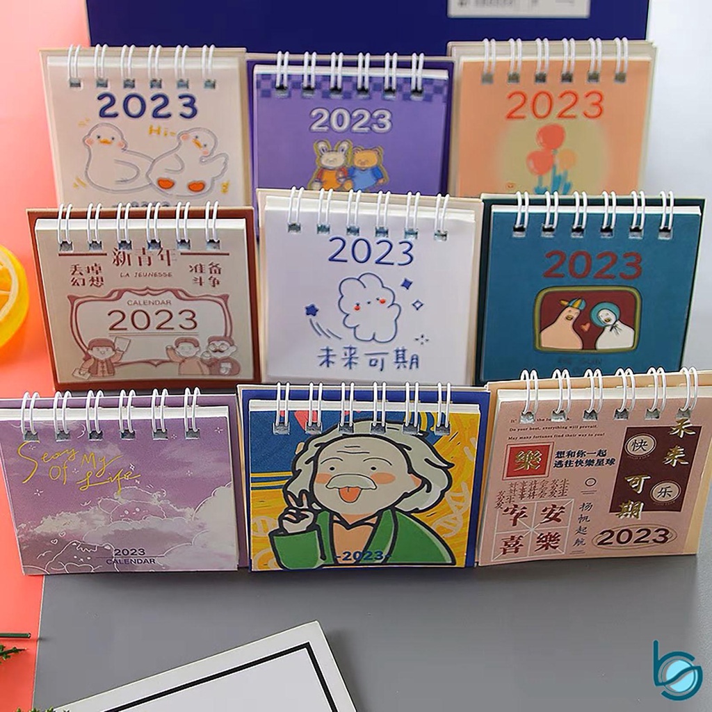 Jual Kalender Mini Portable Tahun 2023 Tahun Kelinci Kartun Lucu Mini