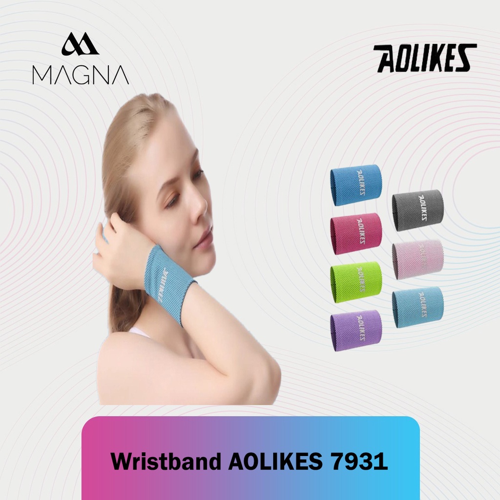 Jual Wristband Aolikes 7931 Handband Gelang Tangan Wrist Guard Band ...