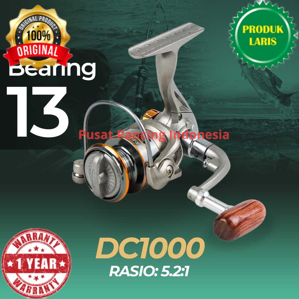 Jual Reel Pancing Spinning Fishing 13 Ball Series Rell Murah Ratio Besi ...