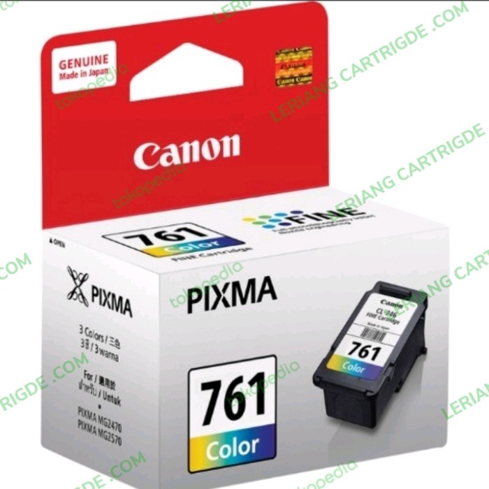 Jual TINTA CARTRIGDE CANON CL-761 TRI COLOUR ORIGINAL ( WARNA ...