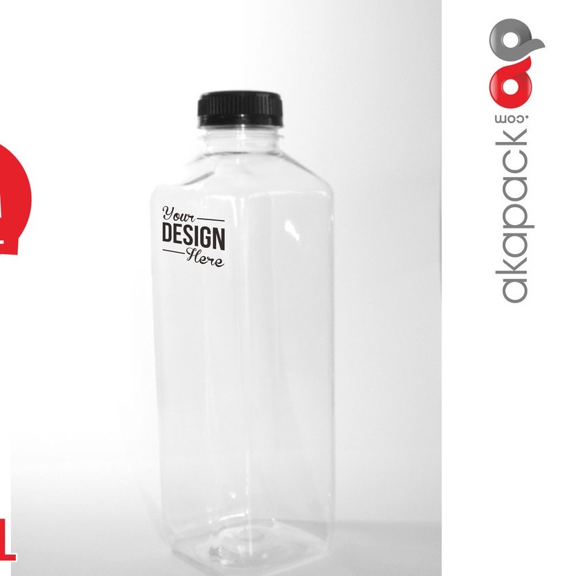 Jual Botol Daily 1000ml / botol segi empat / isi 50 pcs | Shopee Indonesia