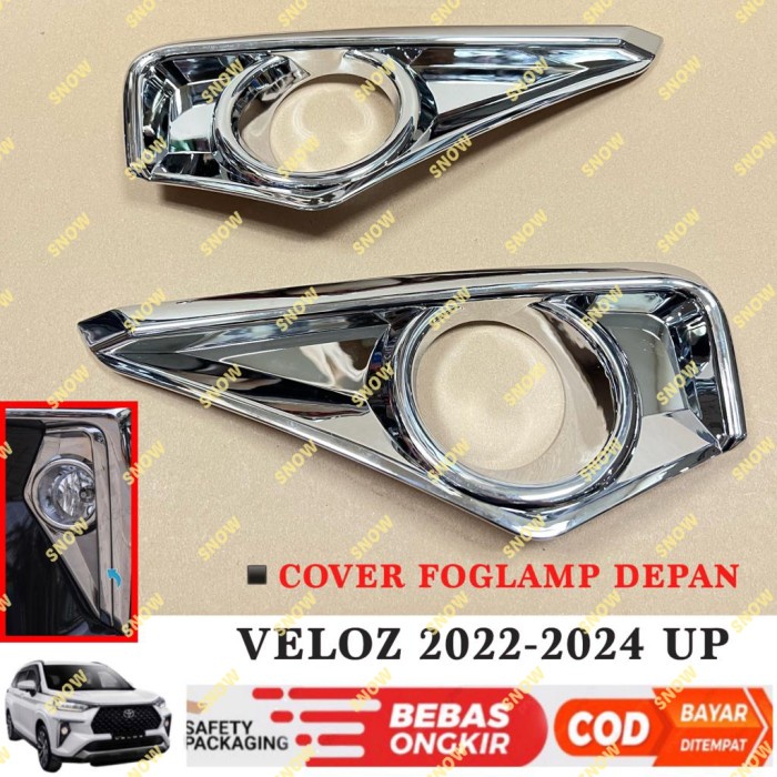 Jual Foglamp Cover Fog Lamp Veloz Chrome Shopee Indonesia