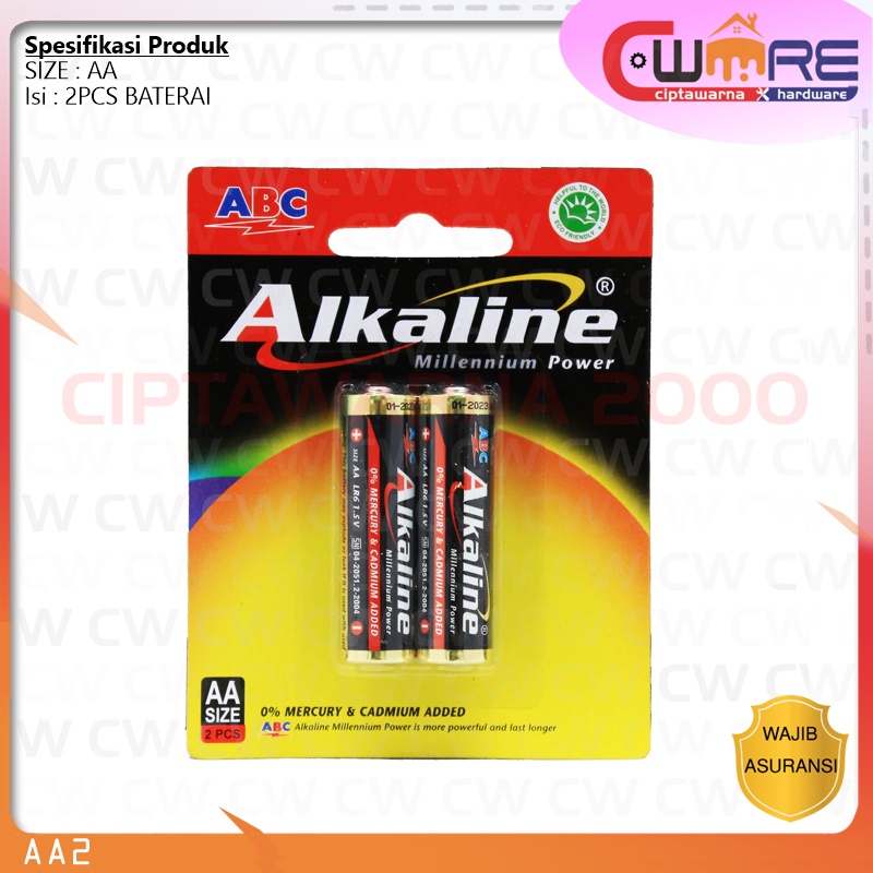 Jual Baterai Alkaline Dynamax Heavy Duty AA A2 1.5v Isi 2 Battery ...