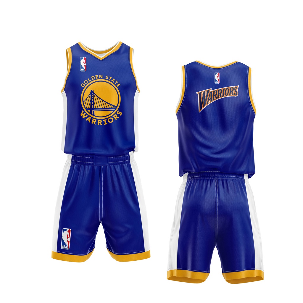 Jual JERSEY BASKET NBA GOLDEN STATE WARRIORS GSW FULLPRINT ONE SET