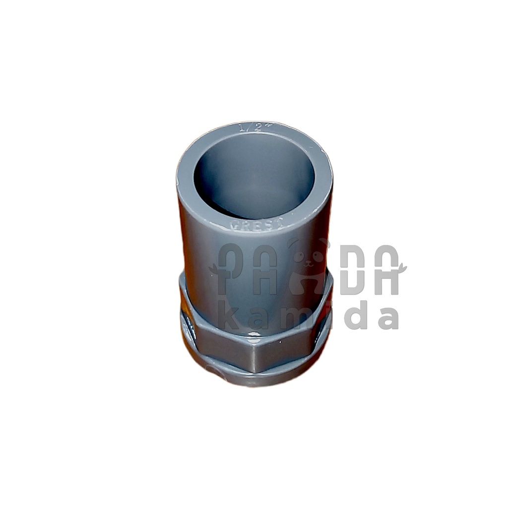 Jual KUNINGAN Sock Drat Dalam 1/2 inch / Sok Socket Pipa PVC Paralon ...