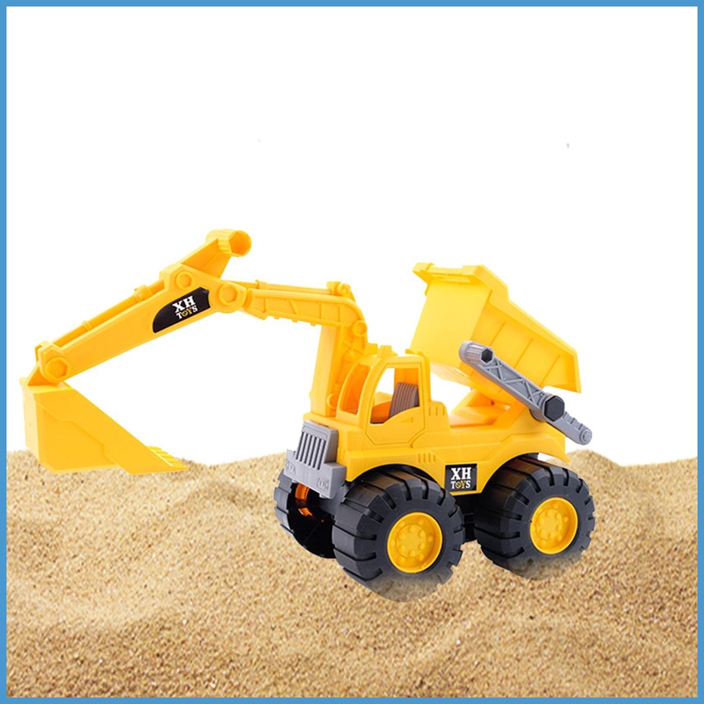 Jual Mainan Truk Excavator Dump Inertia Loader Excavator Toys Kendaraan Konstruksi Inertia