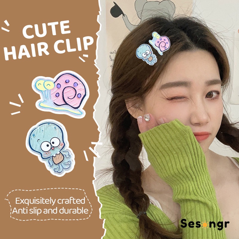 Jual Aksesoris rambut kartun SpongeBob Jepit rambut lucu akrilik Klip ...