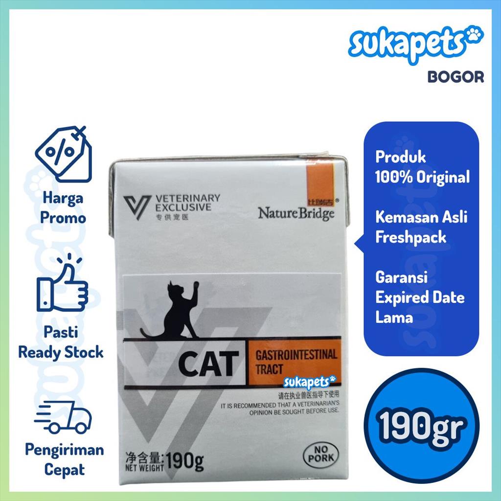 Jual Nature Bridge Vet Cat Gastrointestinal Wet Food Makanan Kucing