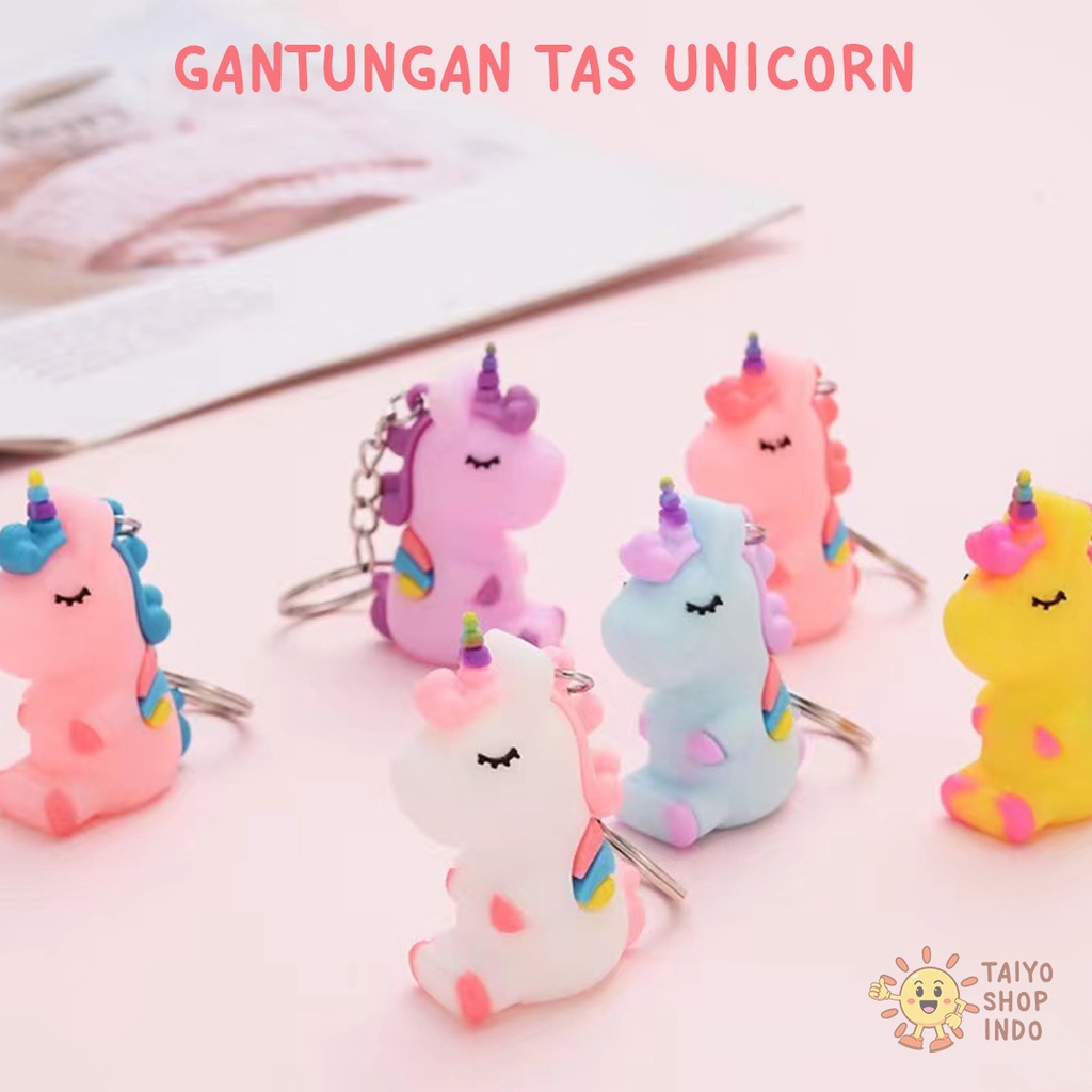 Jual TAIYO Gantungan Tas Kunci Unicorn Karakter Keychain Aksesoris ...