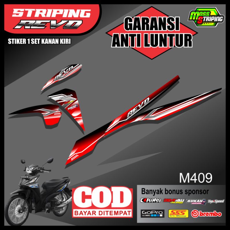 Jual MASS Striping - Striping Sticker List Variasi Motor Revo Fi Fit SW ...
