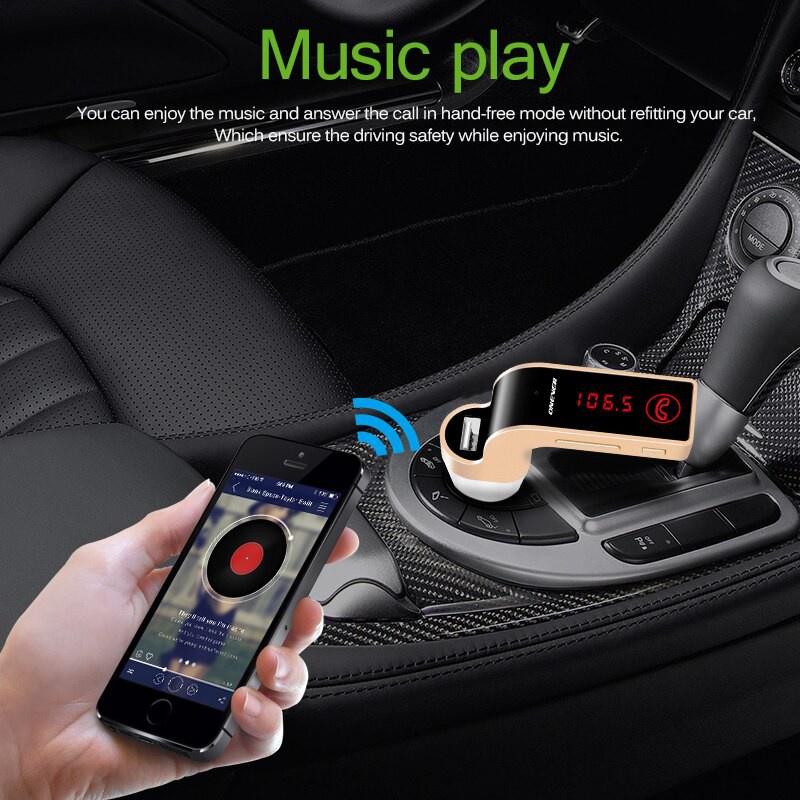 Polarlander 4-in-1 Car Kit MP3 Player Hands Free Wireless Bluetooth