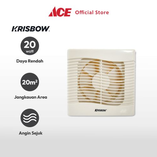 Jual Ace Krisbow 8 Inci Exhaust Fan Dinding Dengan Pull Control - Putih ...