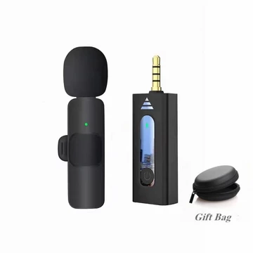 Topspot Mikrofon Nirkabel Lavalier Mic Portabel Audio Video Pembuatan Rekaman Wireless