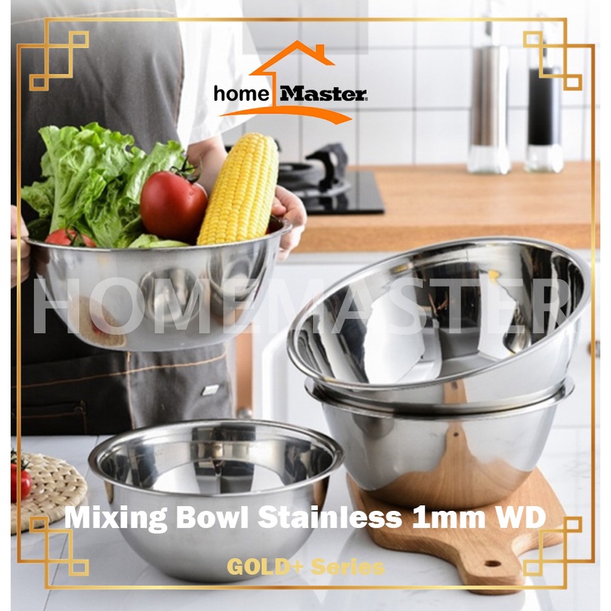 Jual Homemaster Mixing Bowlbaskommangkok Adonanbumbu Stainlessbesi Baja Tahan Karat Wd 8794