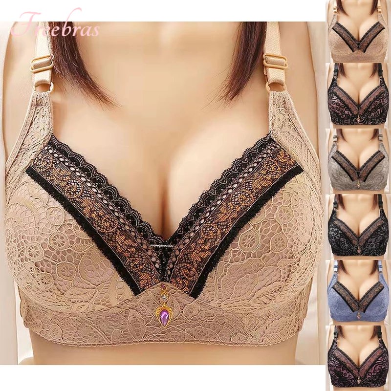 Jual Renda Push Up Bra Seamless Pakaian Dalam Wanita Sexy Bh Lingerie Tanpa Kawat Kancing Depan