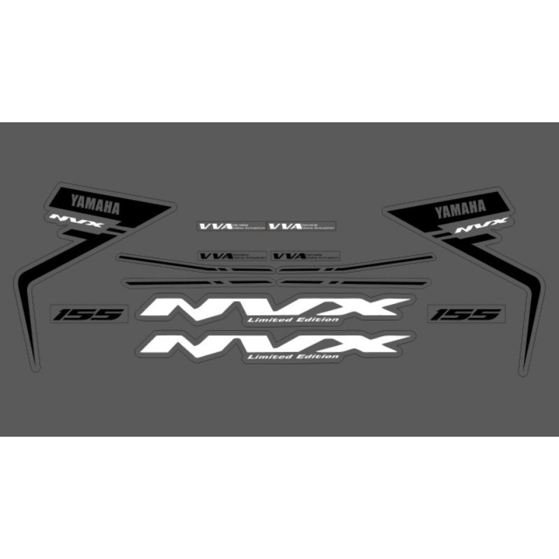 Jual STRIPING STICKER TRANSPARAN AEROX NEW/CONNECTED NVX 155 GRADASI ...