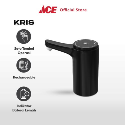 Jual Ace Kris Pompa Air Galon Rechargeable Ap Hitam Water Pump