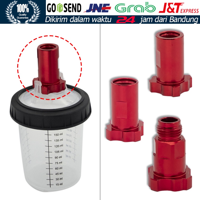 Jual Aluminium Berwarna Merah Pistol Semprot Elektrostatik Pot Cat Non ...