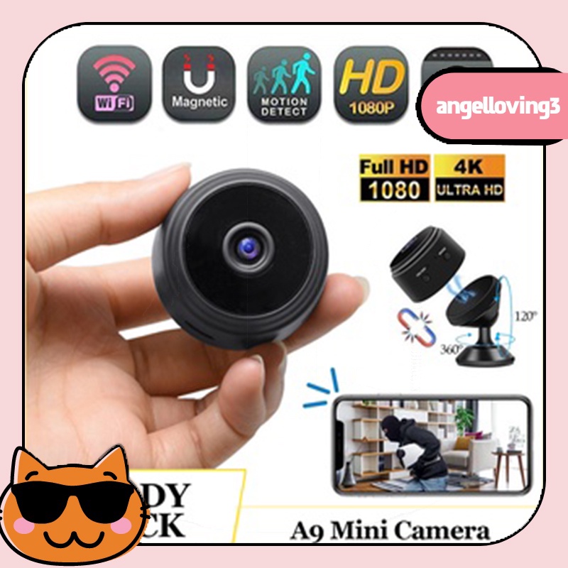 Jual Wireless Kamera Mini CCTV A9 Mini Camera Wifi HD 1080P IP Camera
