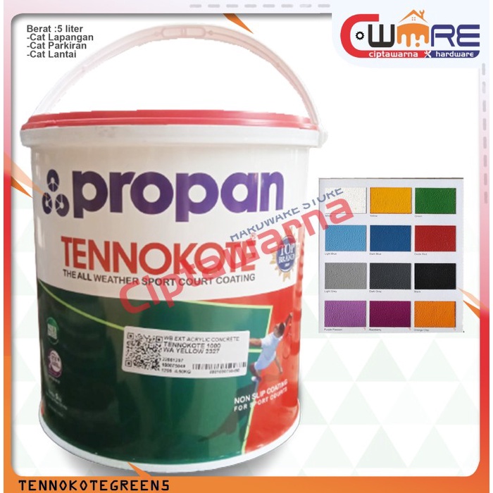 Jual Cat Lapangan Parkiran Lantai Tennokote 5 Kg Shopee Indonesia 2055