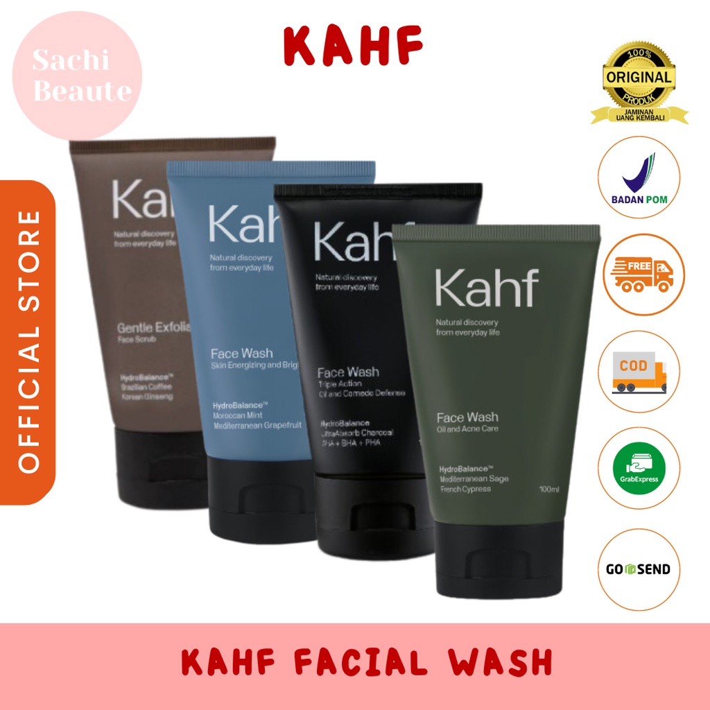 Jual Kahf Face Wash 100ml Sabun Wajah Pria Pembersih Wajah Laki Laki Cleanser Shopee Indonesia