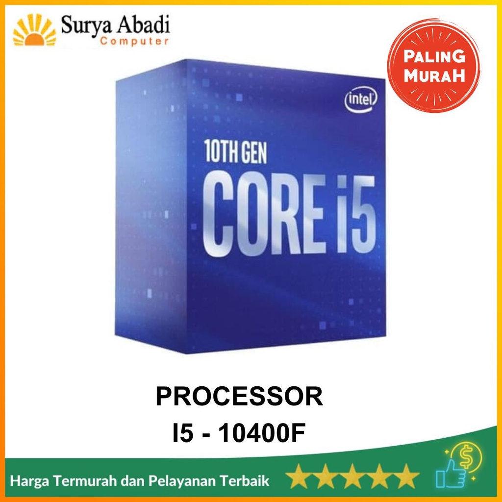 Jual Intel Core i5-10400F 2.9Ghz Up To 4.3Ghz - Cache 12MB [Box] LGA ...