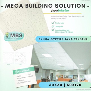 Jual JAYABOARD Byhua 60x120 Ceiling Panel / Gyptile 9mm - Plafon ...