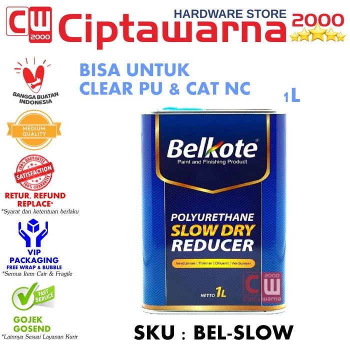 Jual Thinner Pu Belkote Slow Dry 1l Shopee Indonesia 6641