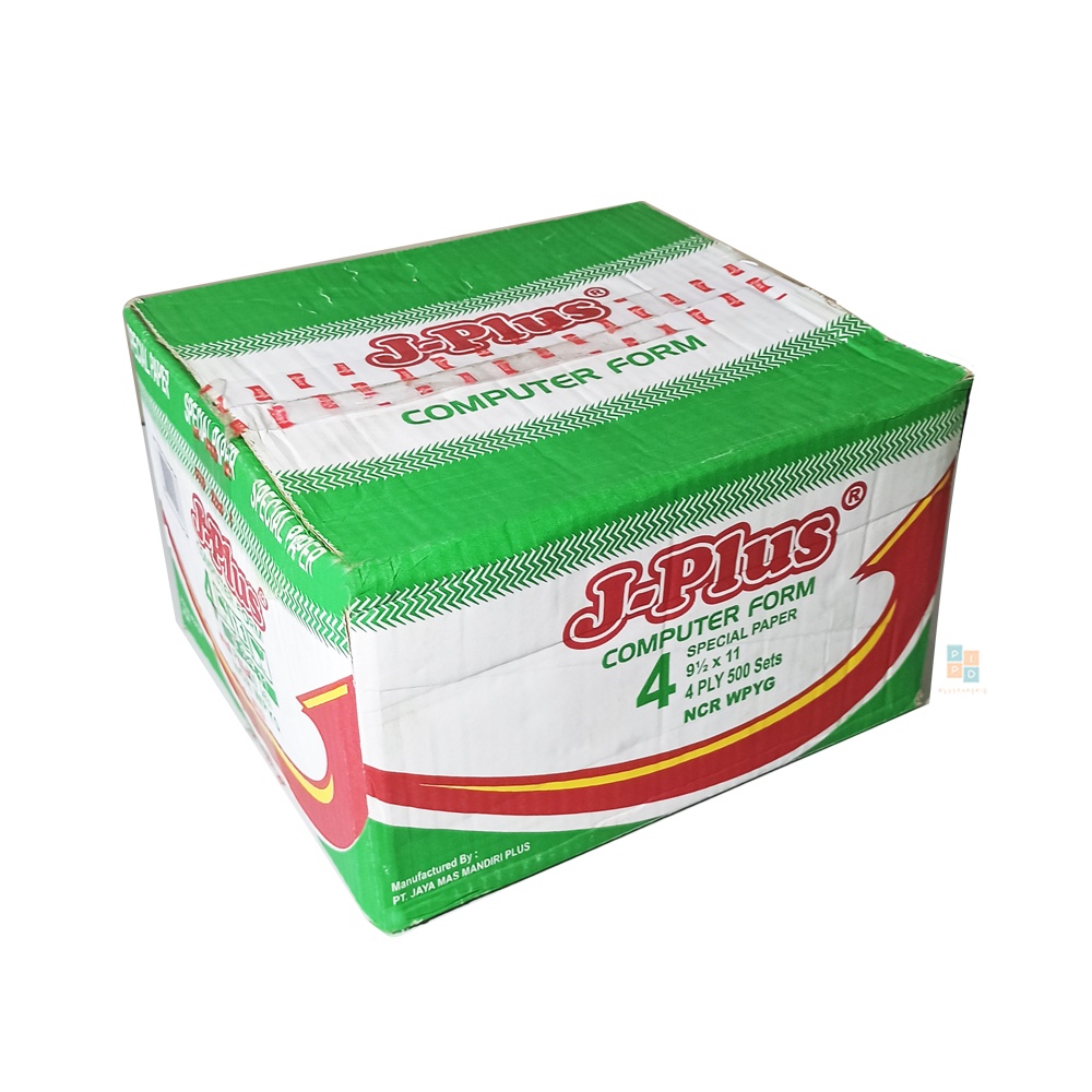 Jual J-PLUS - Continous Form 4 Ply 9 1/2 x 11 Ncr Kertas Komputer - Box ...