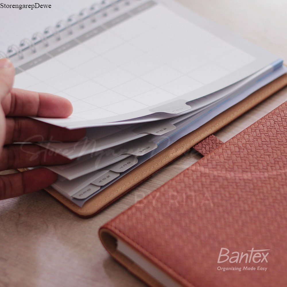Jual Bantex Agenda Planner Cover Kulit Cokelat | Brown Leather Notebook ...