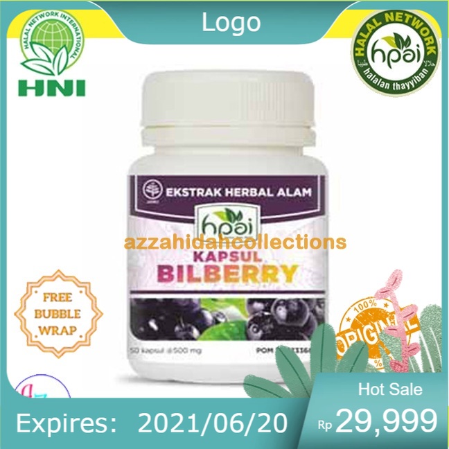 Jual BILBERRY Menjaga Fungsi Retina Mata Melancarkan Darah HNI HPAI