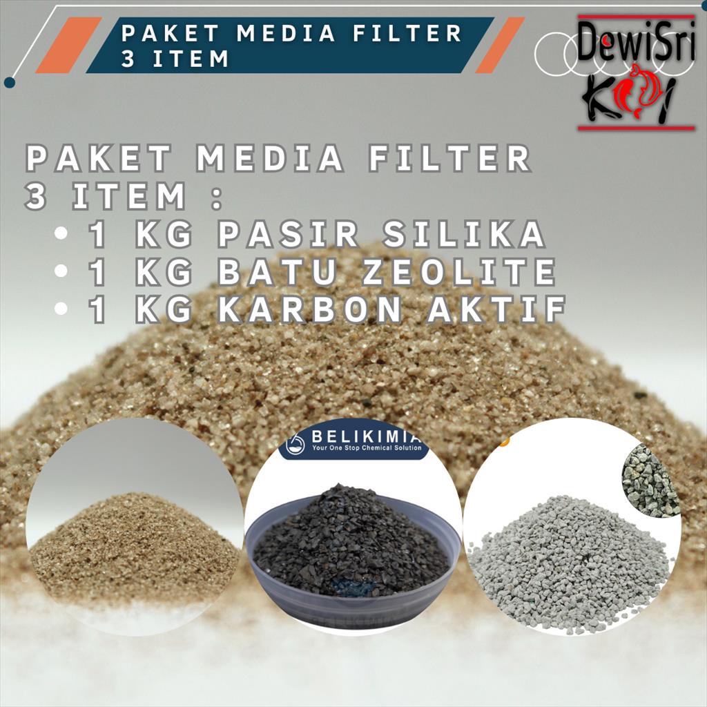 Jual Paket Karbon Aktif Zeolit Dan Pasir silika Media Filter Air Kolam