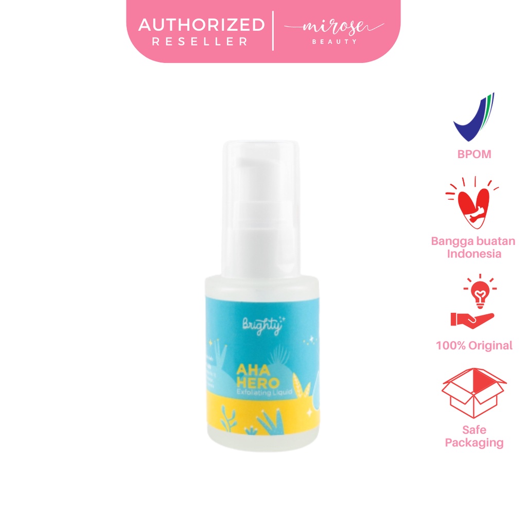 Jual Brighty AHA HERO Exfoliating Liquid (Serum Pencerah Ketiak / Jerawat Punggung / Back Acne
