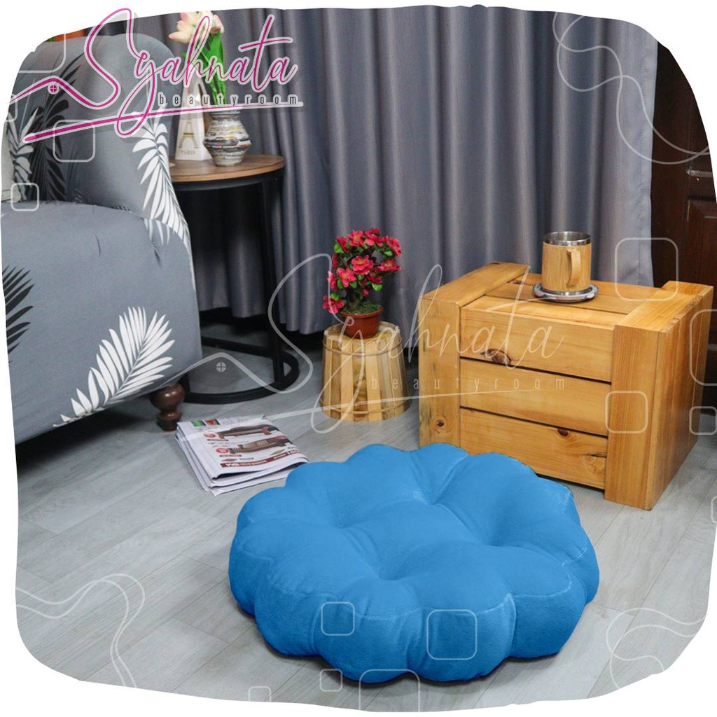 Jual Bantal Alas Duduk Bulat Lantai Komputer Lesehan Sofa Kursi Kayu ...