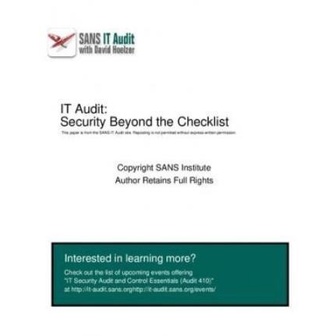 Jual Pdf (Inggris) IT Audit - Security Beyond The Checklist | Shopee ...