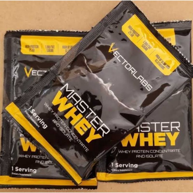Jual MASTER WHEY 1 SERVING SACHET BPOM BY VECTORLABS MASTERWHEY ...