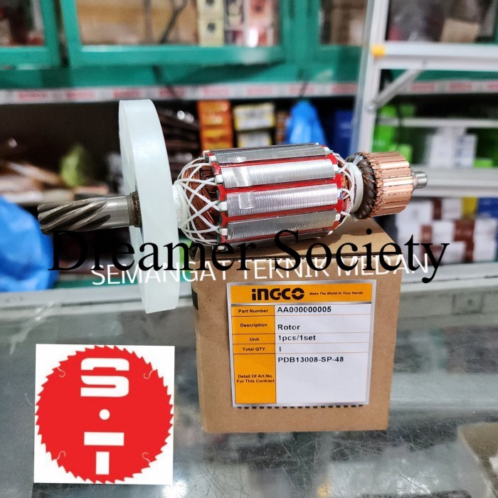 Jual Berkualitas PDB13008 ARMATURE ANGKER MESIN DEMOLITION HAMMER 7KG ...