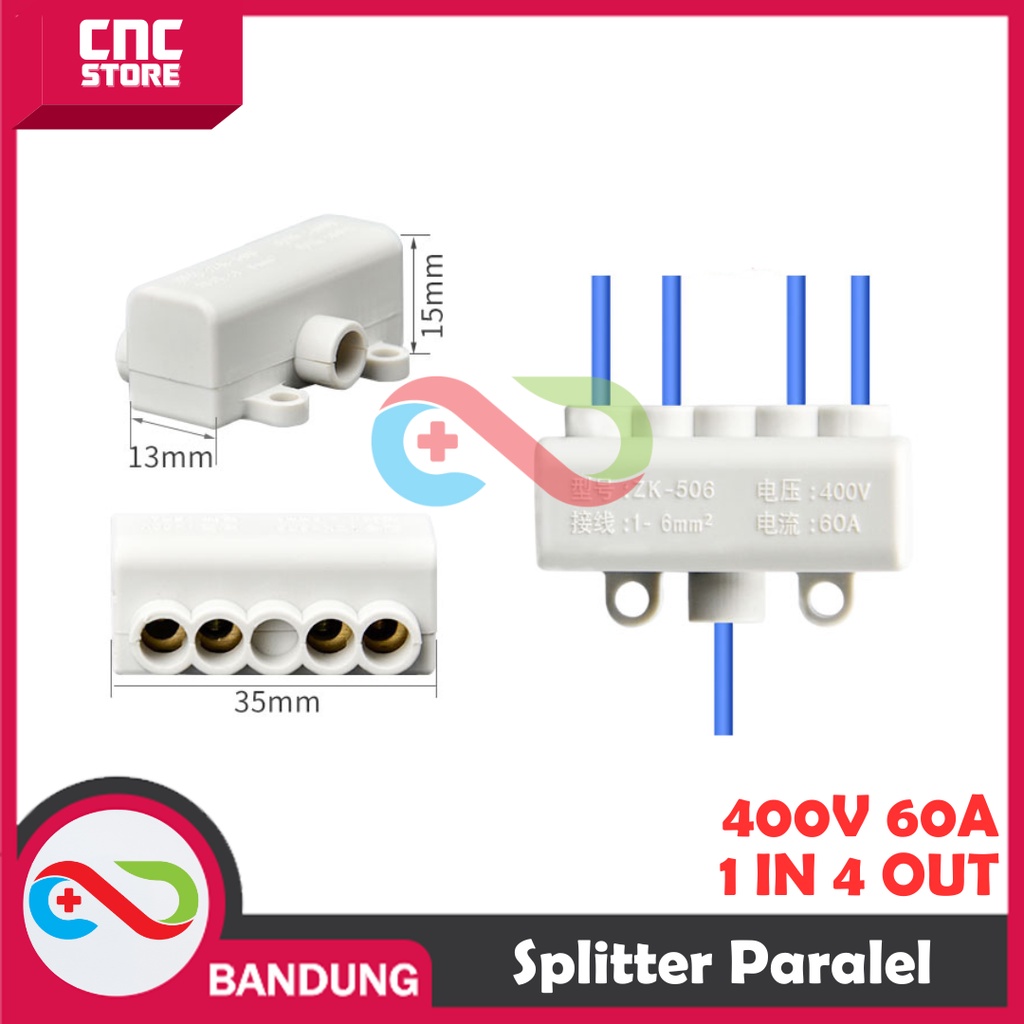 Jual TERMINAL BLOCK BLOK KONEKTOR SPLITTER PARALEL KABEL HIGH POWER ...