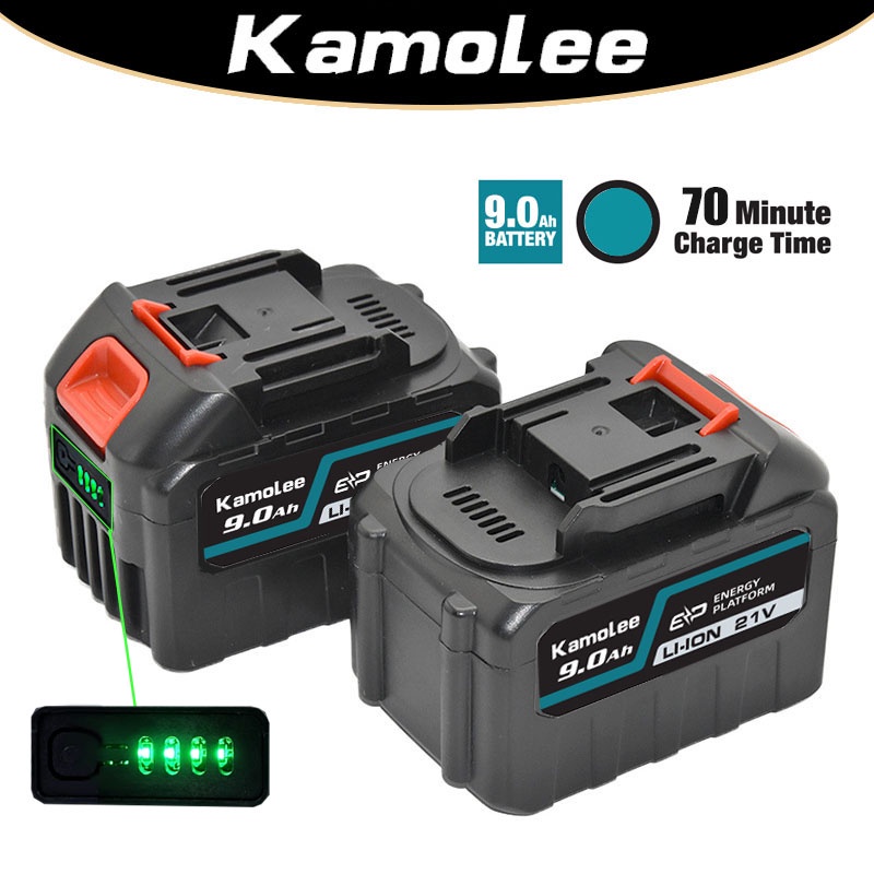 Jual Kamolee Li Ion Baterai V Mah With Led Untuk Alat Listrik